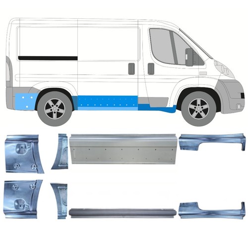 Reparaturblech set für - für, fiat