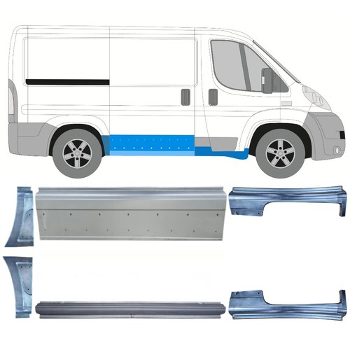 Reparaturblech set für fiat - reparaturblech-set,